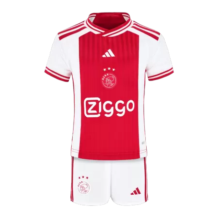 Kids Ajax Home Soccer Jersey Kits(Jersey+Shorts) 2023/24 - worldjerseyshop