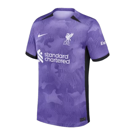 Men's Liverpool Third Away Soccer Short Sleeves Jersey 2023/24 - worldjerseyshop