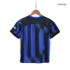 Kids Inter Milan Home Soccer Jersey Kits(Jersey+Shorts) 2023/24 - worldjerseyshop