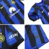 Kids Inter Milan Home Soccer Jersey Kits(Jersey+Shorts) 2023/24 - worldjerseyshop