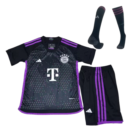 Kids Bayern Munich Whole Kits Away Soccer Kit (Jersey+Shorts+Sock） 2023/24 - worldjerseyshop