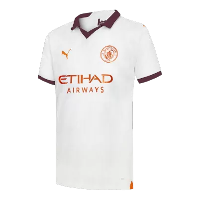 Men's Manchester City Away Soccer Short Sleeves Jersey 2023/24 - worldjerseyshop