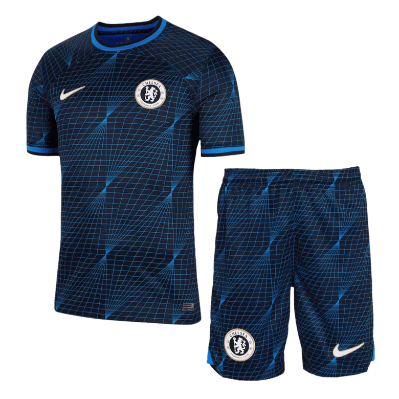 Men's Chelsea Away Soccer Whole Kits(Jerseys+Shorts+Socks) 2023/24 - worldjerseyshop