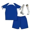 Kids Chelsea Whole Kits Home Soccer Kit (Jersey+Shorts+Sock） 2023/24 - worldjerseyshop