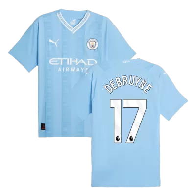 Men's Manchester City DE BRUYNE #17 Home Player Version Soccer Jersey 2023/24 - worldjerseyshop