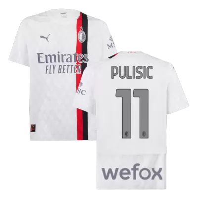 Men's AC Milan PULISIC #11 Away Player Version Soccer Jersey 2023/24 - worldjerseyshop