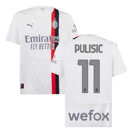 Men's AC Milan PULISIC #11 Away Player Version Soccer Jersey 2023/24 - worldjerseyshop
