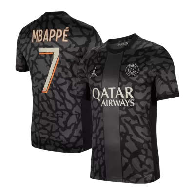 Men's PSG MBAPPÉ #7 Third Away Soccer Short Sleeves Jersey 2023/24 - worldjerseyshop