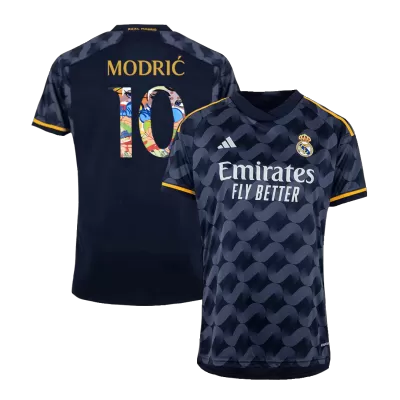 Men's Real Madrid MODRIĆ #10 Away Soccer Short Sleeves Jersey 2023/24 - worldjerseyshop