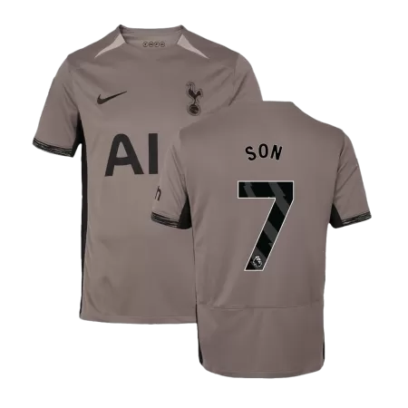 Men's Tottenham Hotspur SON #7 Third Away Soccer Short Sleeves Jersey 2023/24 - worldjerseyshop