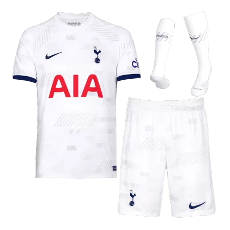 Men's Tottenham Hotspur Home Soccer Whole Kits(Jerseys+Shorts+Socks) 2023/24 - worldjerseyshop