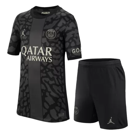 Kids PSG Third Away Soccer Jersey Kits(Jersey+Shorts) 2023/24 - worldjerseyshop
