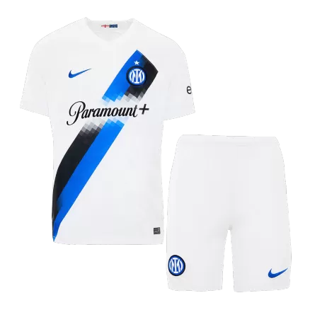 Kids Inter Milan Away Soccer Jersey Kits(Jersey+Shorts) 2023/24 - worldjerseyshop