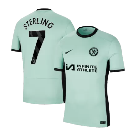 Men's Chelsea STERLING #7 Third Away Soccer Short Sleeves Jersey 2023/24 - worldjerseyshop
