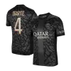 Men's PSG UGARTE #4 Third Away Soccer Short Sleeves Jersey 2023/24 - worldjerseyshop