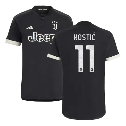 Men's Juventus KOSTIĆ #11 Third Away Soccer Short Sleeves Jersey 2023/24 - worldjerseyshop