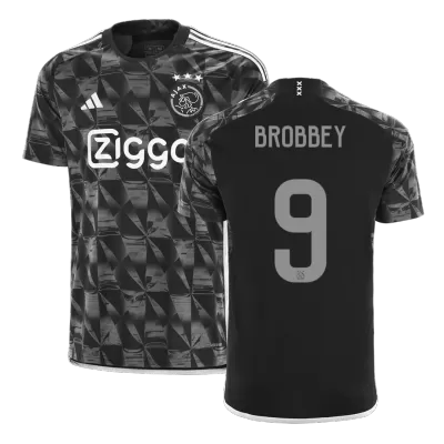 Men's Ajax BROBBEY #9 Third Away Soccer Short Sleeves Jersey 2023/24 - worldjerseyshop