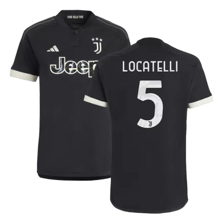 Men's Juventus LOCATELLI #5 Third Away Soccer Short Sleeves Jersey 2023/24 - worldjerseyshop