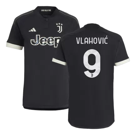 Men's Juventus VLAHOVIĆ #9 Third Away Soccer Short Sleeves Jersey 2023/24 - worldjerseyshop