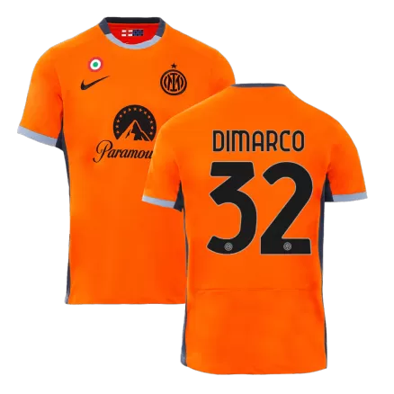 Men's Inter Milan DIMARCO #32 Third Away Soccer Short Sleeves Jersey 2023/24 - worldjerseyshop