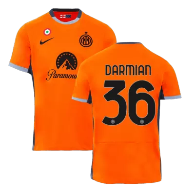 Men's Inter Milan DARMIAN #36 Third Away Soccer Short Sleeves Jersey 2023/24 - worldjerseyshop