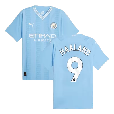 Men's Manchester City HAALAND #9 Home Player Version Soccer Jersey 2023/24 - worldjerseyshop