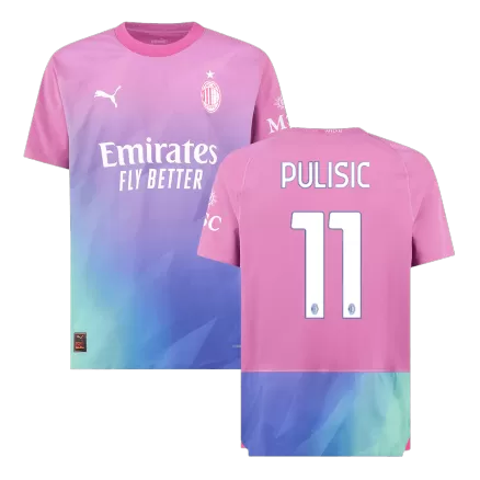 Men's AC Milan PULISIC #11 Third Away Player Version Soccer Jersey 2023/24 - worldjerseyshop