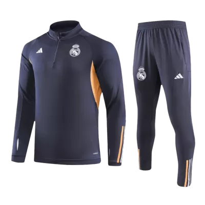 Kids Real Madrid Tracksuit Zipper Sweat Shirt Soccer Jersey 2023/24 - worldjerseyshop