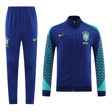 Men's Brazil Tracksuit Soccer Kit (Top+Trousers) 2023/24 - worldjerseyshop