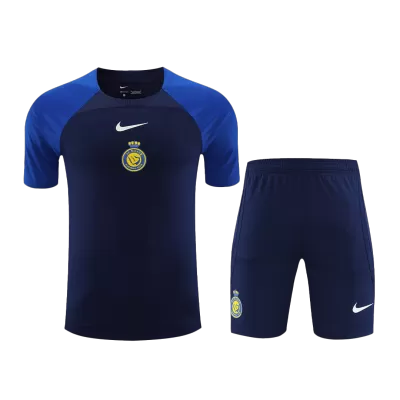 Men's Al Nassr Pre-Match Soccer Jersey Kit(Jersey+Shorts) 2023/24 - worldjerseyshop