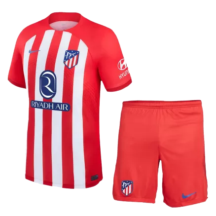 Men's Atletico Madrid Home Soccer Kit(Jersey+Shorts) 2023/24 - worldjerseyshop