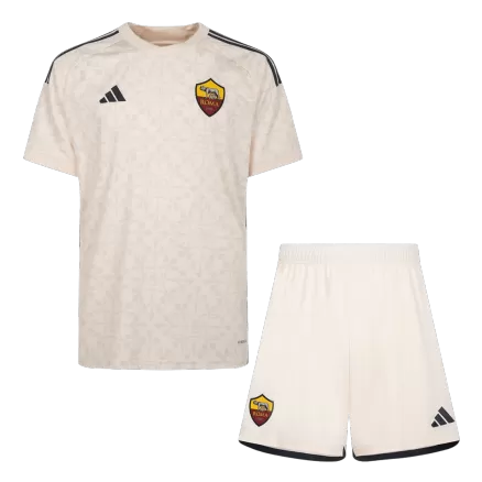 Men's Roma Away Soccer Kit(Jersey+Shorts) 2023/24 - worldjerseyshop