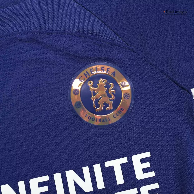 Men's Chelsea Home Soccer Long Sleeves Jersey 2023/24 - worldjerseyshop