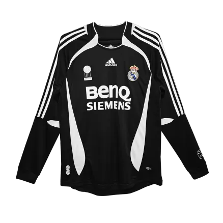 Men's Real Madrid Retro Away Soccer Long Sleeves Jersey 2006/07 - worldjerseyshop
