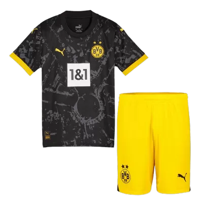 Kids Borussia Dortmund Away Soccer Jersey Kits(Jersey+Shorts) 2023/24 - worldjerseyshop