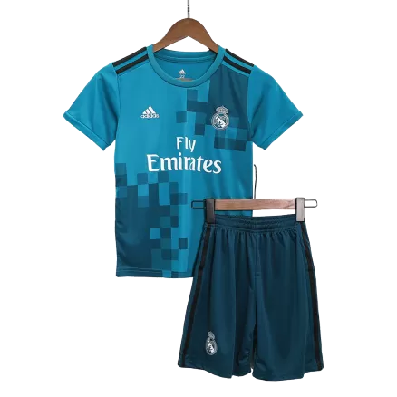 Kids Real Madrid Third Away Soccer Jersey Kits(Jersey+Shorts) 2017/18 - worldjerseyshop