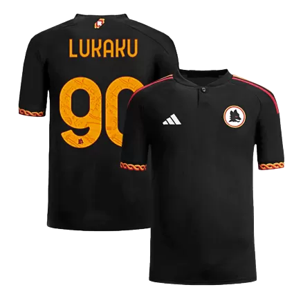 Men's Roma LUKAKU #90 Third Away Soccer Short Sleeves Jersey 2023/24 - worldjerseyshop