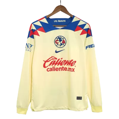 Men's Club America Home Soccer Long Sleeves Jersey 2023/24 - worldjerseyshop