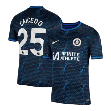 Men's Chelsea CAICEDO #25 Away Soccer Short Sleeves Jersey 2023/24 - worldjerseyshop