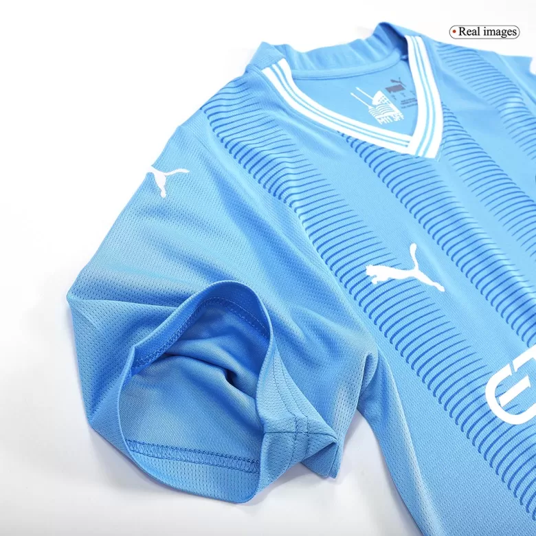 Men's Manchester City Home Soccer Short Sleeves Jersey 2023/24 - worldjerseyshop