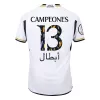 Men's Real Madrid CAMPEONES #13 Home Player Version Soccer Jersey 2023/24 - worldjerseyshop