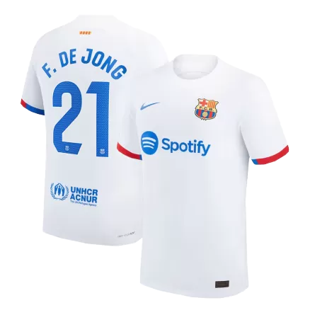 Men's Barcelona F. DE JONG #21 Away Player Version Soccer Jersey 2023/24 - worldjerseyshop
