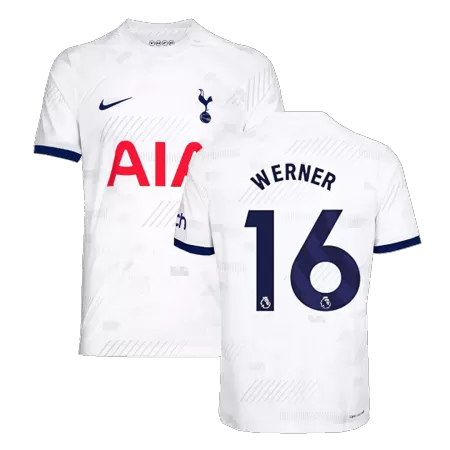 Men's Tottenham Hotspur WERNER #16 Home Player Version Soccer Jersey 2023/24 - worldjerseyshop