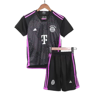 Kids Bayern Munich Away Soccer Jersey Kits(Jersey+Shorts) 2023/24 - worldjerseyshop