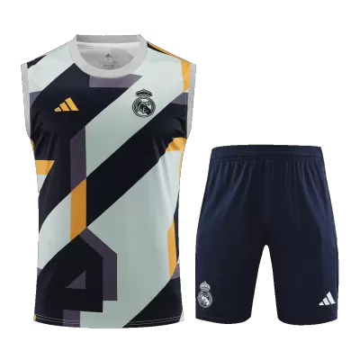 Men's Real Madrid Soccer Training Sleeveless Kit 2023/24 - worldjerseyshop