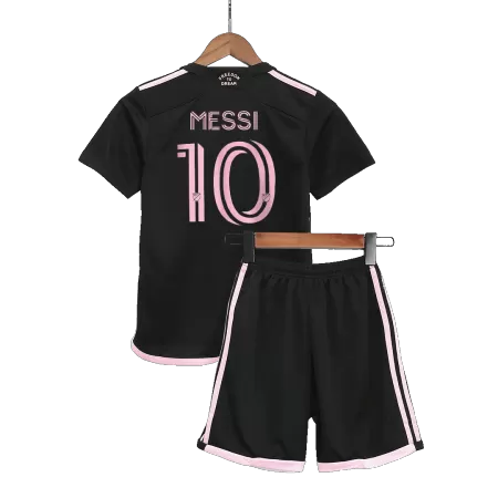 Kids Inter Miami CF MESSI #10 Away Soccer Jersey Kits(Jersey+Shorts) 2023/24 - worldjerseyshop