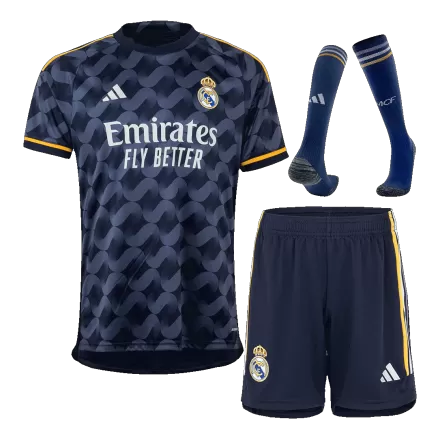 Men's Real Madrid Away Soccer Whole Kits(Jerseys+Shorts+Socks) 2023/24 - worldjerseyshop
