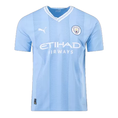 Men's Manchester City Home Player Version Soccer Jersey 2023/24 - worldjerseyshop