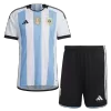 Kids Argentina Home Soccer Jersey Kits(Jersey+Shorts) 2022 - worldjerseyshop