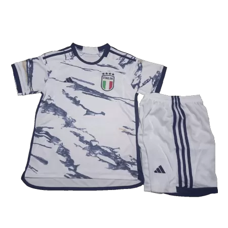 Kids Italy Away Soccer Jersey Kits(Jersey+Shorts) 2023/24 - worldjerseyshop